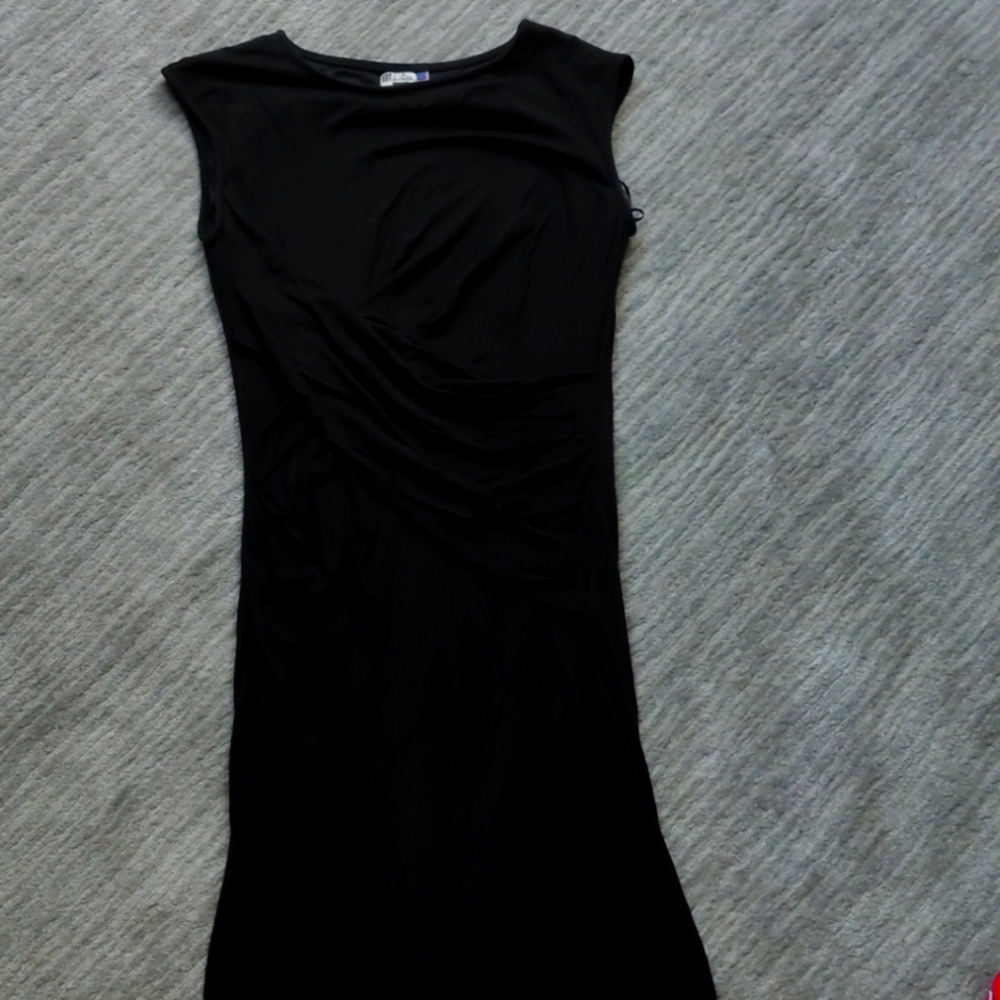 Kut from the Kloth black midi dress